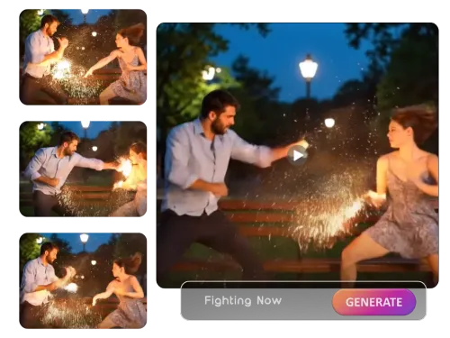 Instantly Create High-Energy AI Fight Videos from Any Image