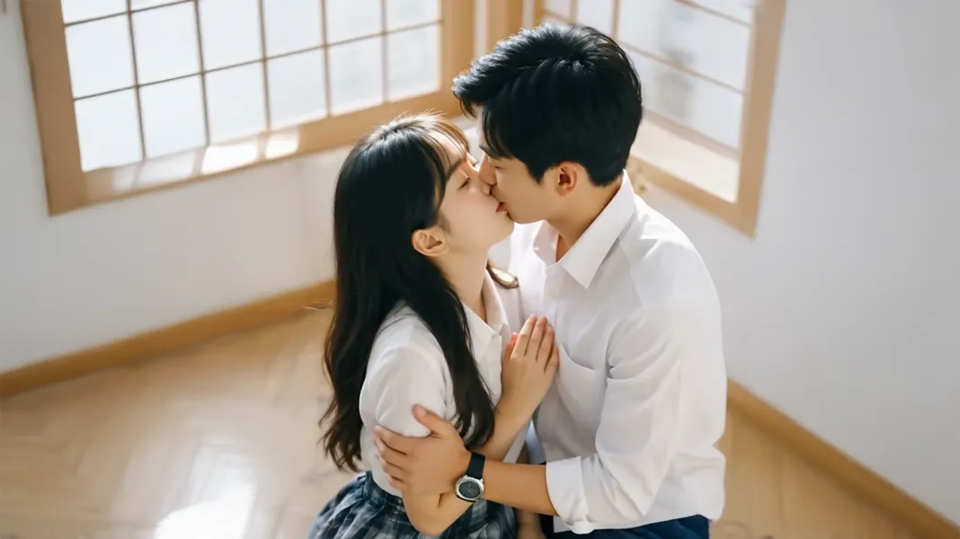 Couple Drop Kiss