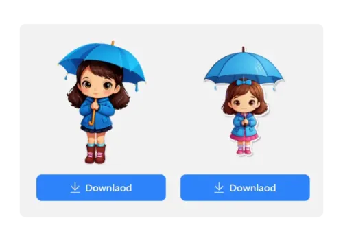 3.View and download your stickers