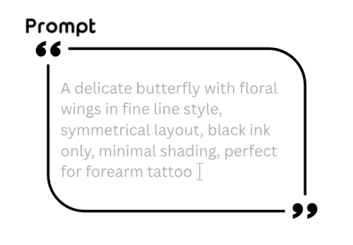 Step 1: Enter Your Tattoo Idea