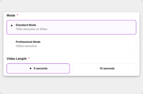Choose Model and Duration