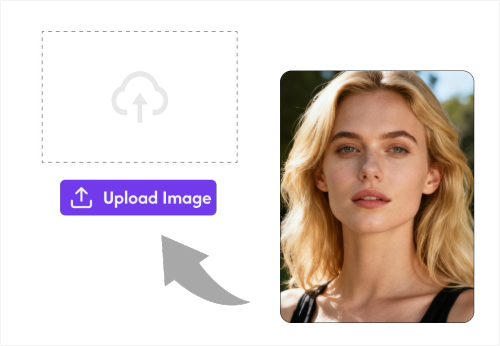 ステップ1：ヘッド（元画像）の写真をアップロード