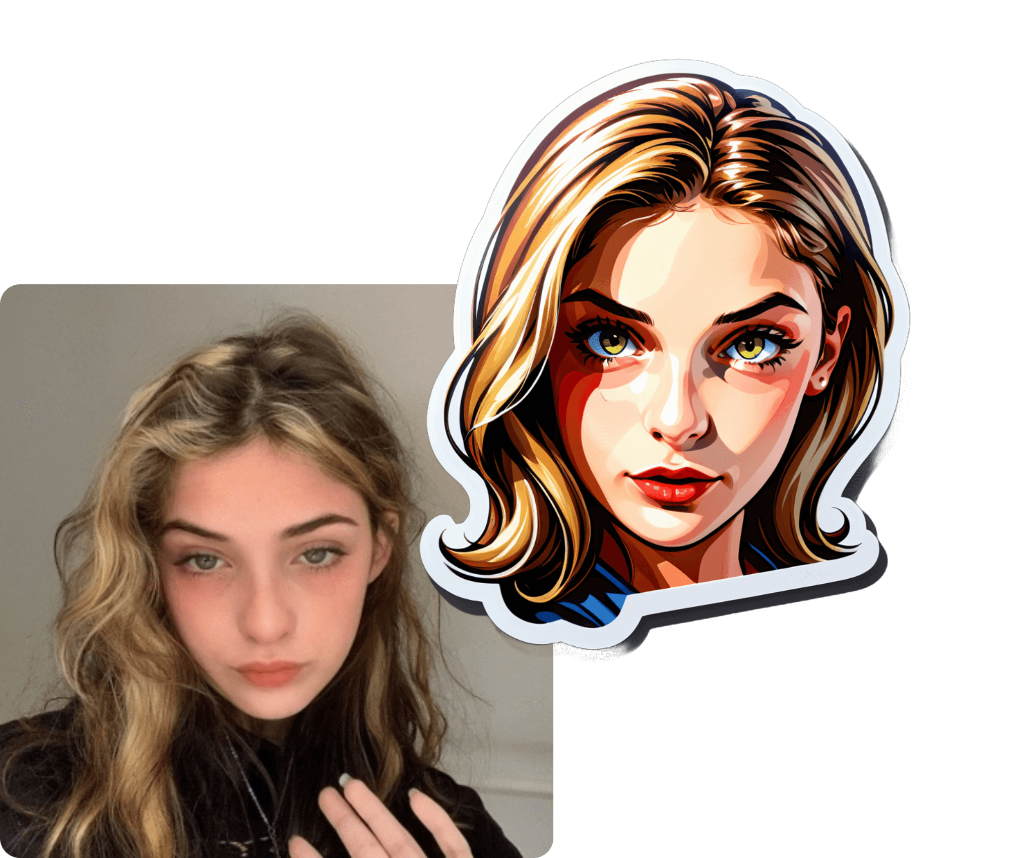 Design custom stickers with the AI stickers generator