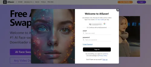 Login to AISaver & Claim Free Credits